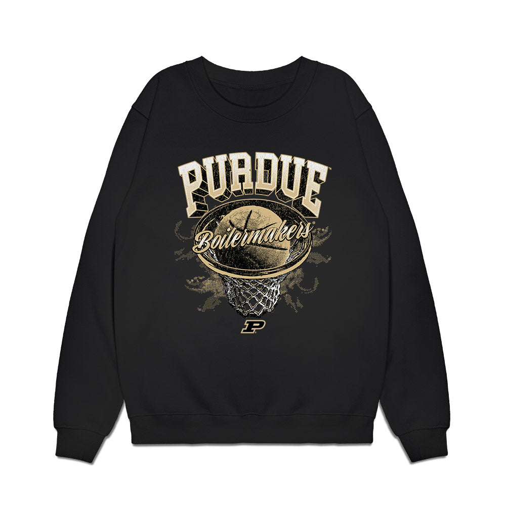 Purdue - NCAA Men's Basketball : CJ Cox - Vintage Basketball Premium Crewneck Sweatshirt-0