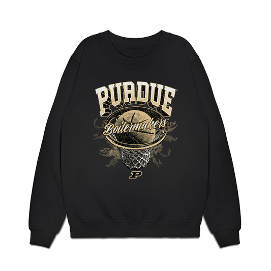 Purdue - NCAA Men's Basketball : Omer Mayer - Vintage Basketball Premium Crewneck Sweatshirt-0