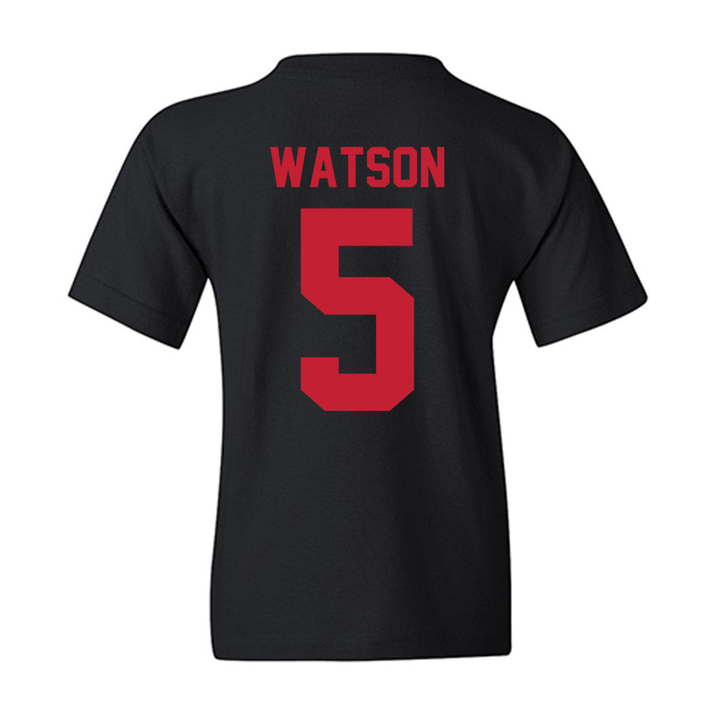 Ohio State - NCAA Women's Basketball : Ava Watson - Vintage Basketball Youth T-Shirt-1