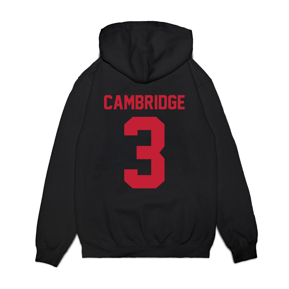 Ohio State - NCAA Women's Basketball : Kennedy Cambridge - Vintage Basketball Premium Hooded Sweatshirt-1