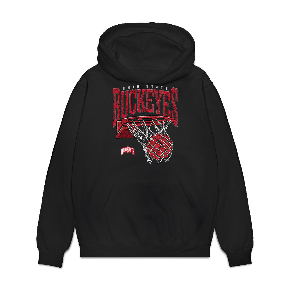 Ohio State - NCAA Men's Basketball : John Mobley Jr - Vintage Basketball Premium Hooded Sweatshirt-0