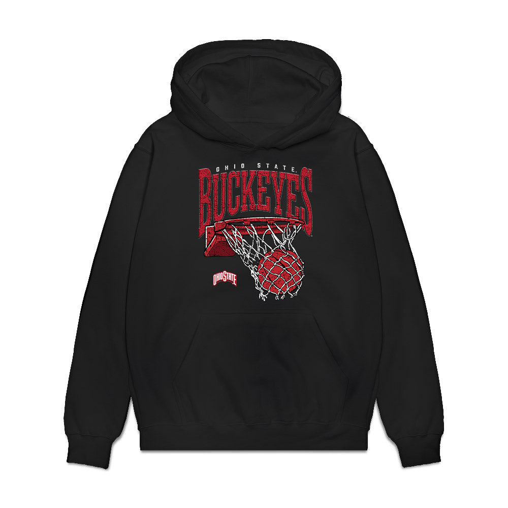 Ohio State - NCAA Women's Basketball : Kennedy Cambridge - Vintage Basketball Premium Hooded Sweatshirt-0