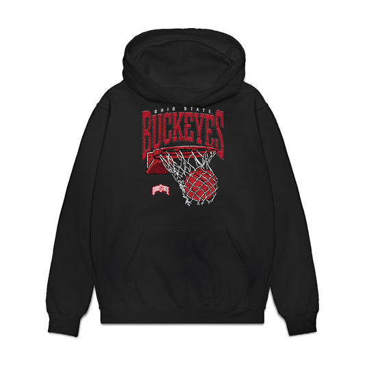 Ohio State - NCAA Women's Basketball : Atlee Vanesko - Vintage Basketball Premium Hooded Sweatshirt-0