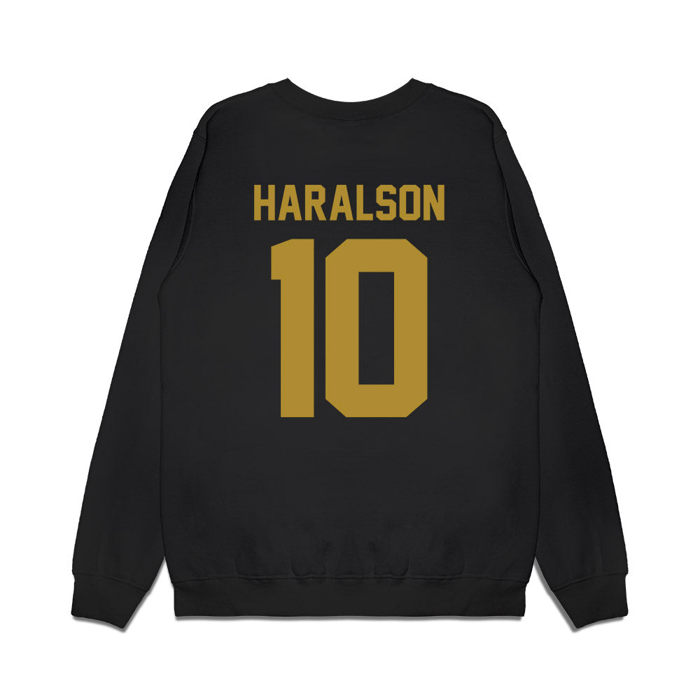 Notre Dame - NCAA Men's Basketball : Jalen Haralson - Vintage Shersey Premium Crewneck Sweatshirt-1