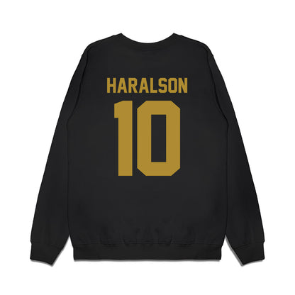 Notre Dame - NCAA Men's Basketball : Jalen Haralson - Vintage Shersey Premium Crewneck Sweatshirt-1