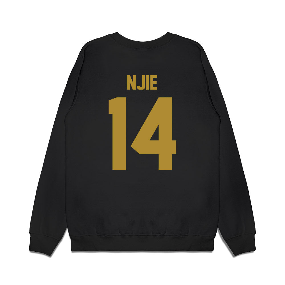 Notre Dame - NCAA Men's Basketball : Kebba Njie - Vintage Shersey Premium Crewneck Sweatshirt-1