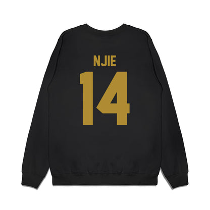 Notre Dame - NCAA Men's Basketball : Kebba Njie - Vintage Shersey Premium Crewneck Sweatshirt-1