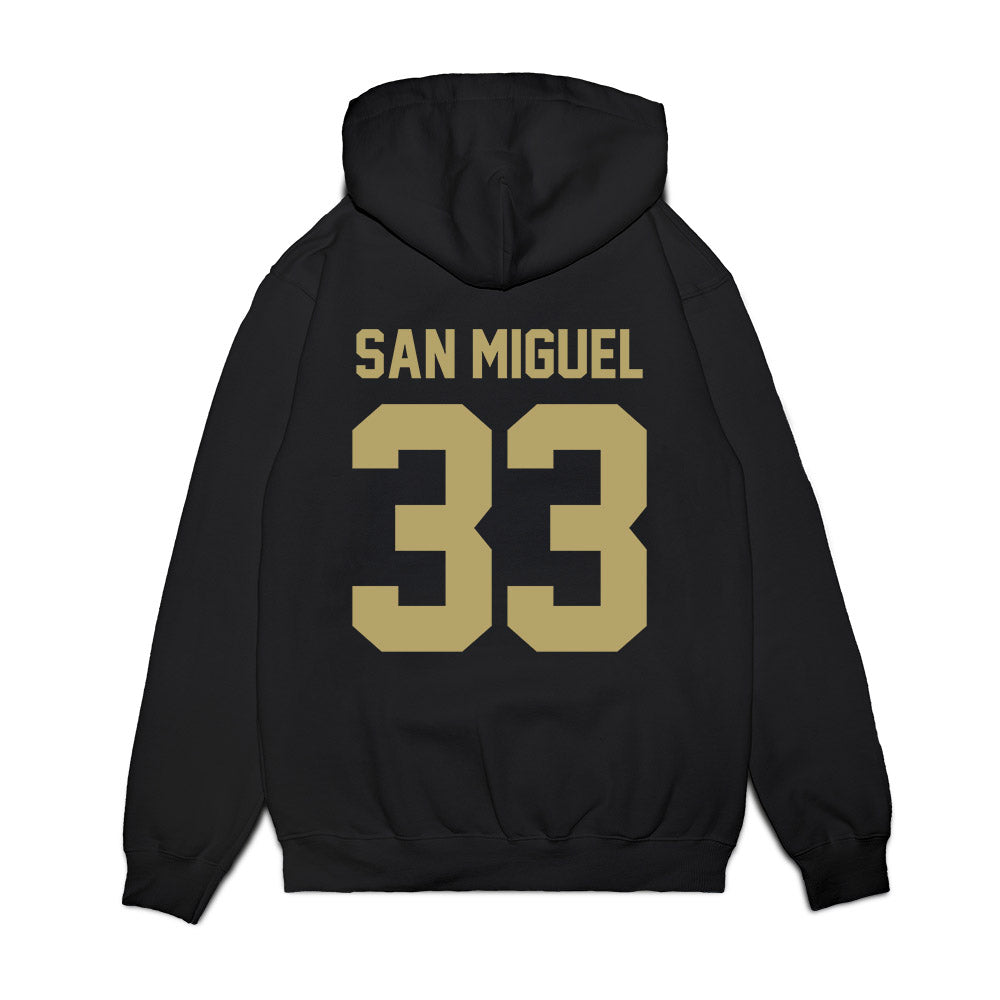 Georgia Tech - NCAA Men's Basketball : Marcos San Miguel - Vintage Premium Hooded Sweatshirt-1