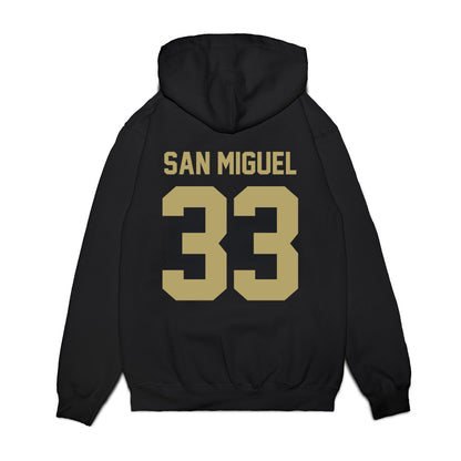 Georgia Tech - NCAA Men's Basketball : Marcos San Miguel - Vintage Premium Hooded Sweatshirt-1