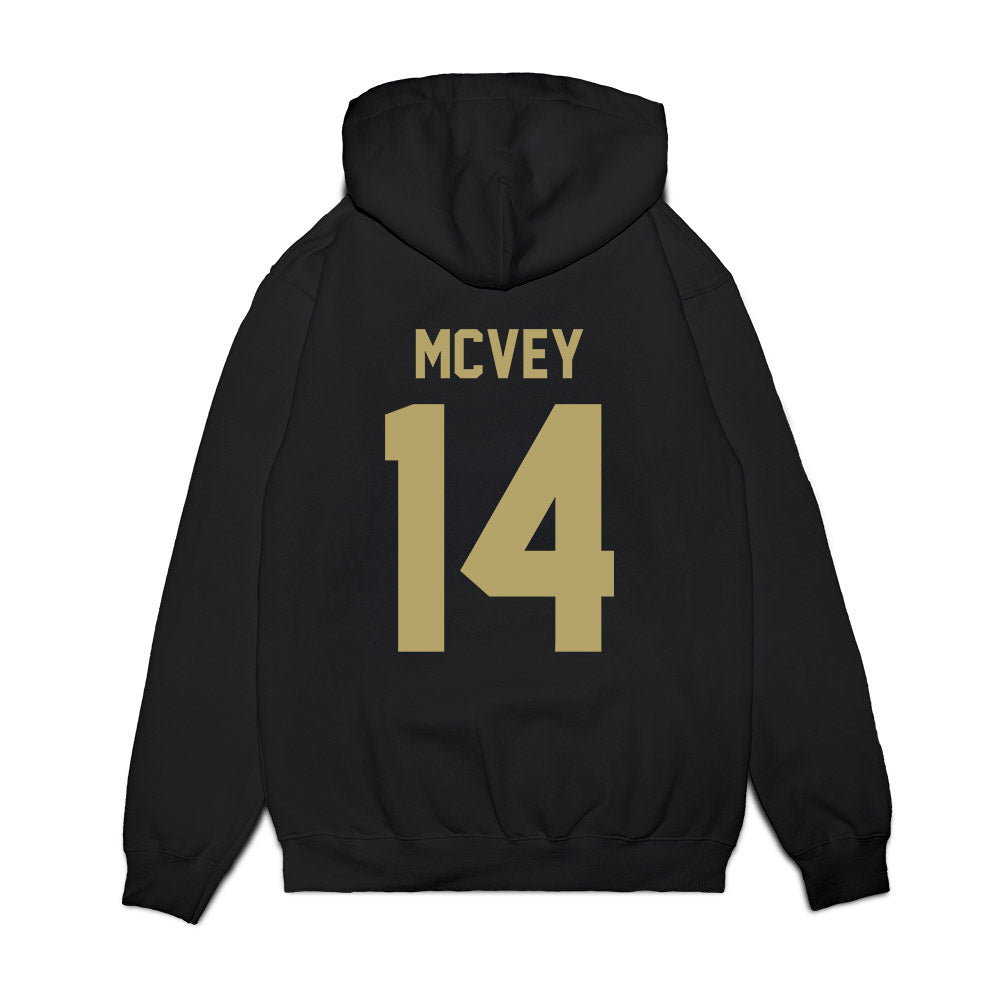 Georgia Tech - NCAA Men's Basketball : Jackson McVey - Vintage Premium Hooded Sweatshirt-1