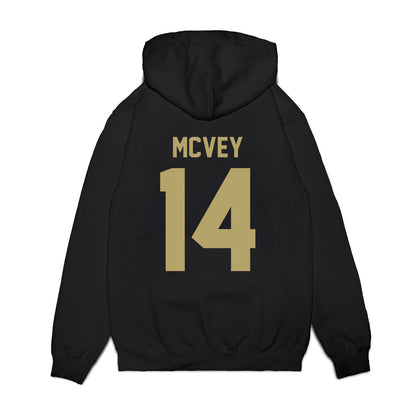Georgia Tech - NCAA Men's Basketball : Jackson McVey - Vintage Premium Hooded Sweatshirt-1