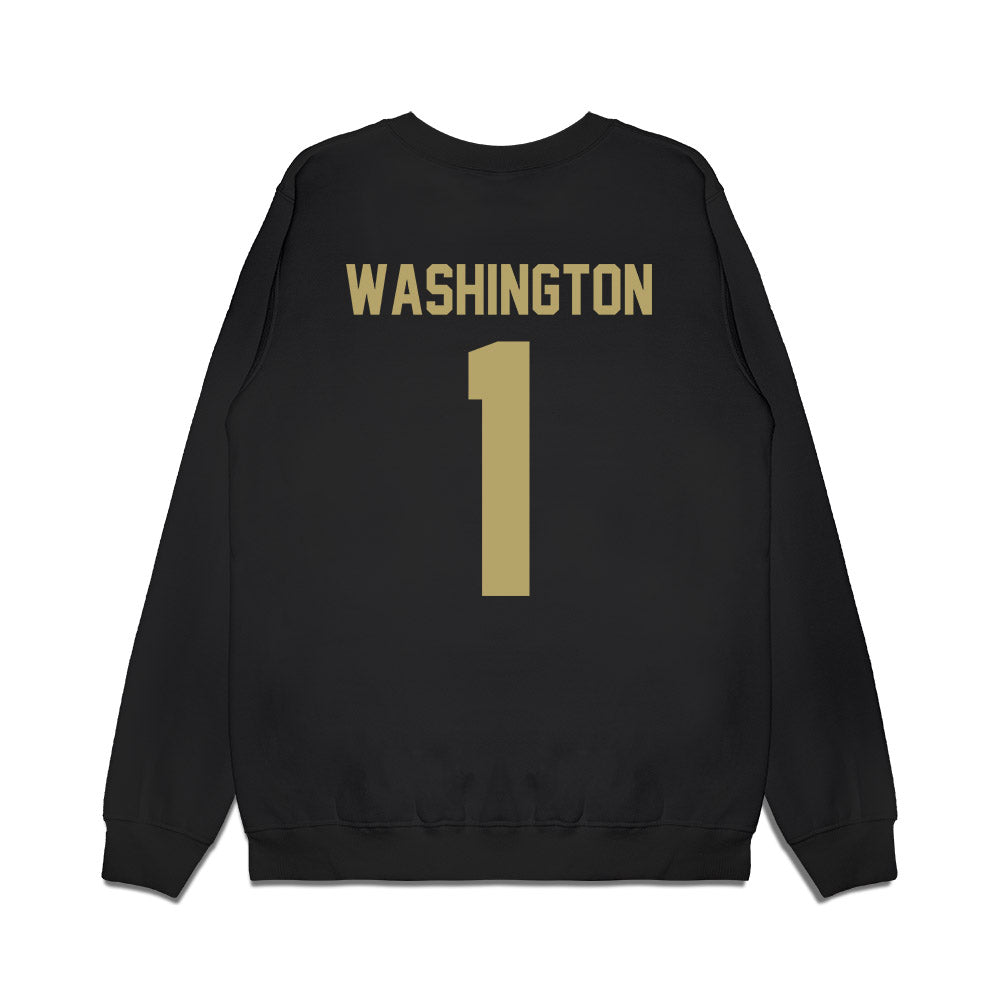 Georgia Tech - NCAA Men's Basketball : Lamar Washington - Vintage Premium Crewneck Sweatshirt-1