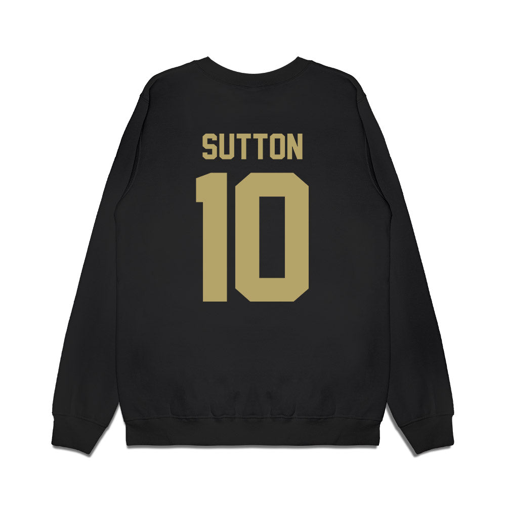 Georgia Tech - NCAA Men's Basketball : Darrions Sutton - Vintage Premium Crewneck Sweatshirt-1