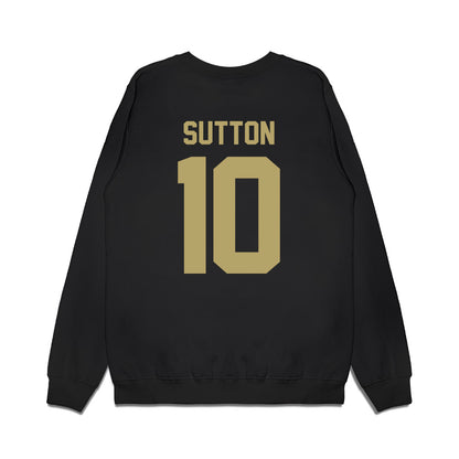 Georgia Tech - NCAA Men's Basketball : Darrions Sutton - Vintage Premium Crewneck Sweatshirt-1