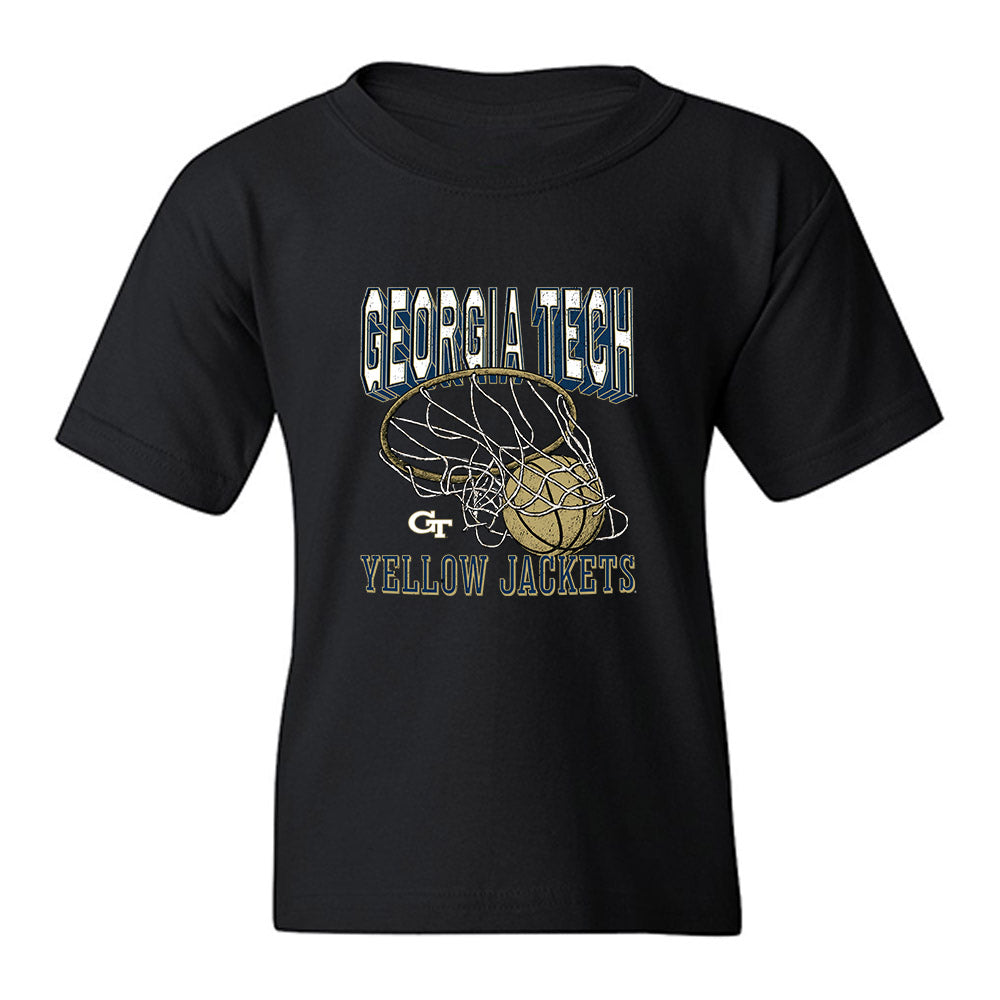 Georgia Tech - NCAA Men's Basketball : Marcos San Miguel - Vintage Youth T-Shirt-0