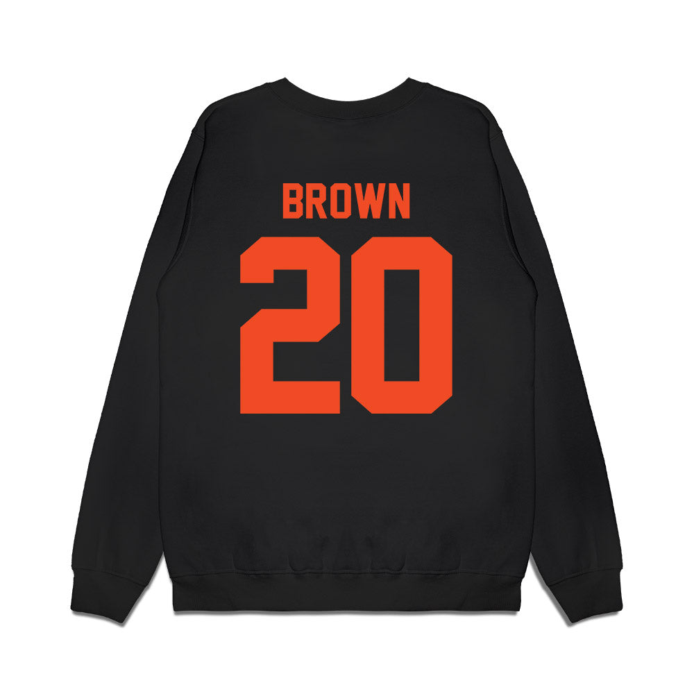 Florida - NCAA Men's Basketball : Isaiah Brown - Vintage Basketball Premium Crewneck Sweatshirt-1