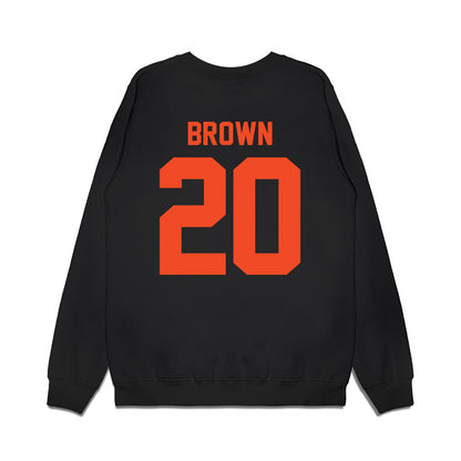 Florida - NCAA Men's Basketball : Isaiah Brown - Vintage Basketball Premium Crewneck Sweatshirt-1