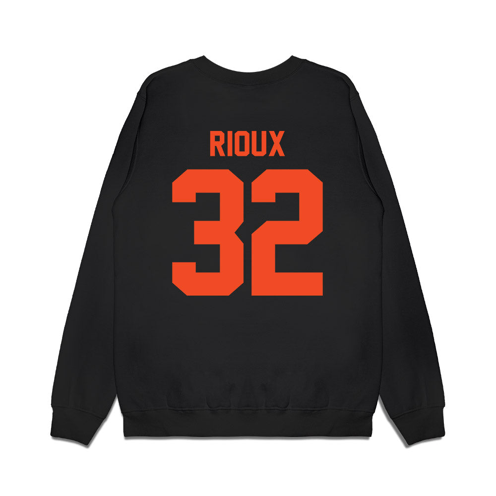 Florida - NCAA Men's Basketball : Olivier Rioux - Vintage Basketball Premium Crewneck Sweatshirt-1
