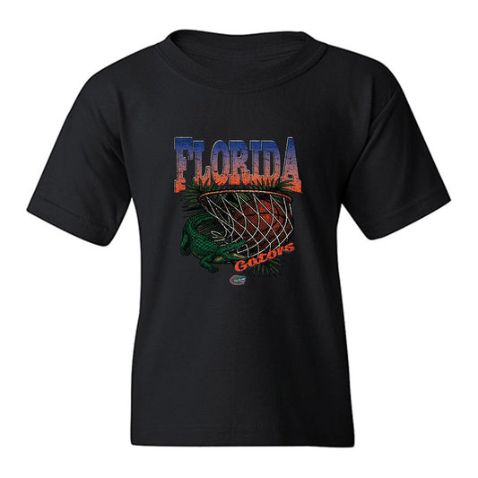 Florida - NCAA Men's Basketball : Xaivian Lee - Vintage Basketball Youth T-Shirt-0