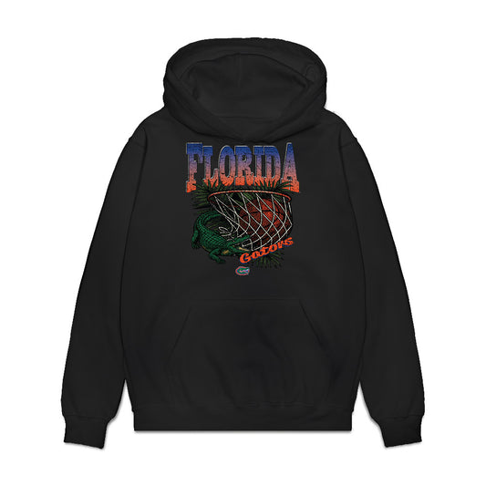 Florida - NCAA Men's Basketball : Alex Kovatchev - Vintage Basketball Premium Hooded Sweatshirt-0