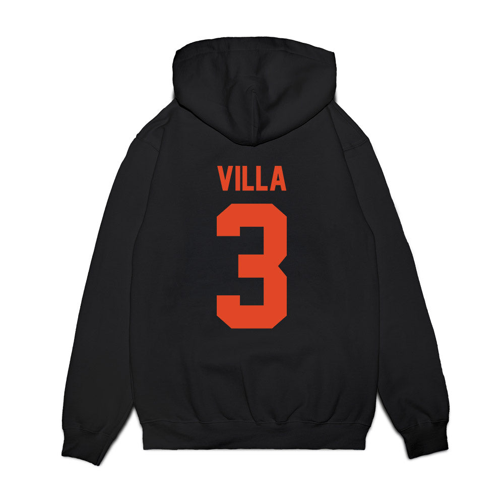 Oregon State - NCAA Women's Basketball : Jenna Villa - Beavers Shersey Premium Hooded Sweatshirt-1