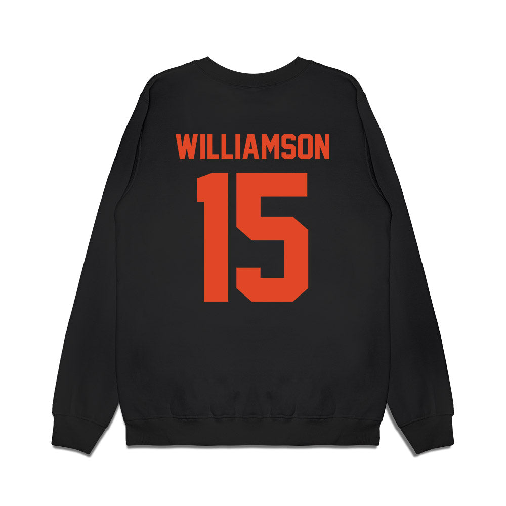 Oregon State - NCAA Women's Basketball : Lizzy Williamson - Beavers Shersey Premium Crewneck Sweatshirt-1