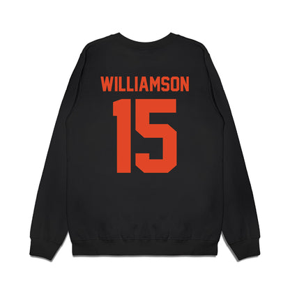 Oregon State - NCAA Women's Basketball : Lizzy Williamson - Beavers Shersey Premium Crewneck Sweatshirt-1
