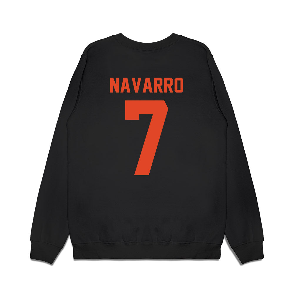 Oregon State - NCAA Women's Basketball : Lucia Navarro - Beavers Shersey Premium Crewneck Sweatshirt-1