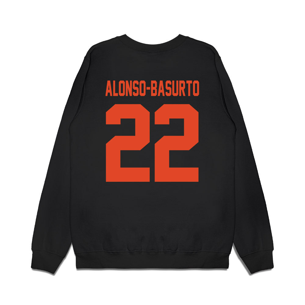 Oregon State - NCAA Women's Basketball : Lara Alonso-Basurto - Beavers Shersey Premium Crewneck Sweatshirt-1