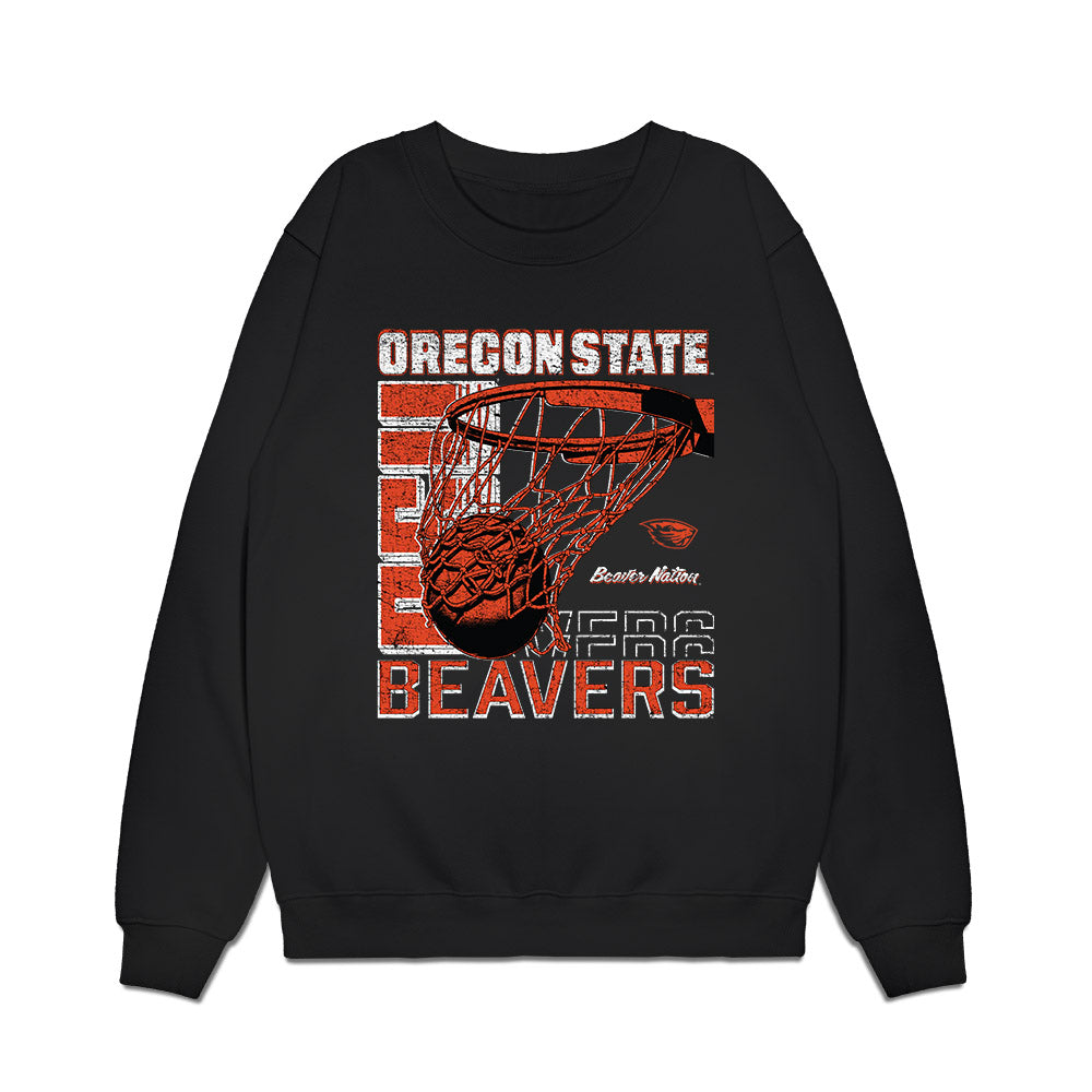 Oregon State - NCAA Women's Basketball : Tiara Bolden - Beavers Shersey Premium Crewneck Sweatshirt-0