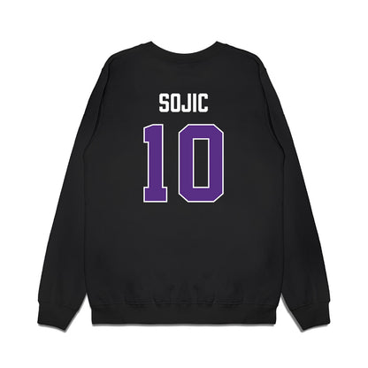 TCU - NCAA Men's Basketball : Milos Sojic - Vintage Basketball Premium Crewneck Sweatshirt-1