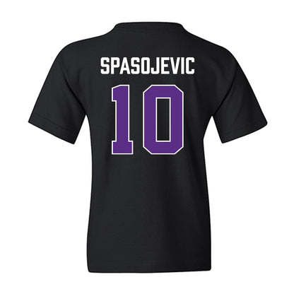 TCU - NCAA Men's Basketball : Milos Spasojevic - Vintage Basketball Youth T-Shirt-1