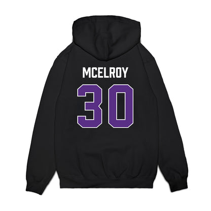 TCU - NCAA Men's Basketball : Drew McElroy - Vintage Basketball Premium Hooded Sweatshirt-1
