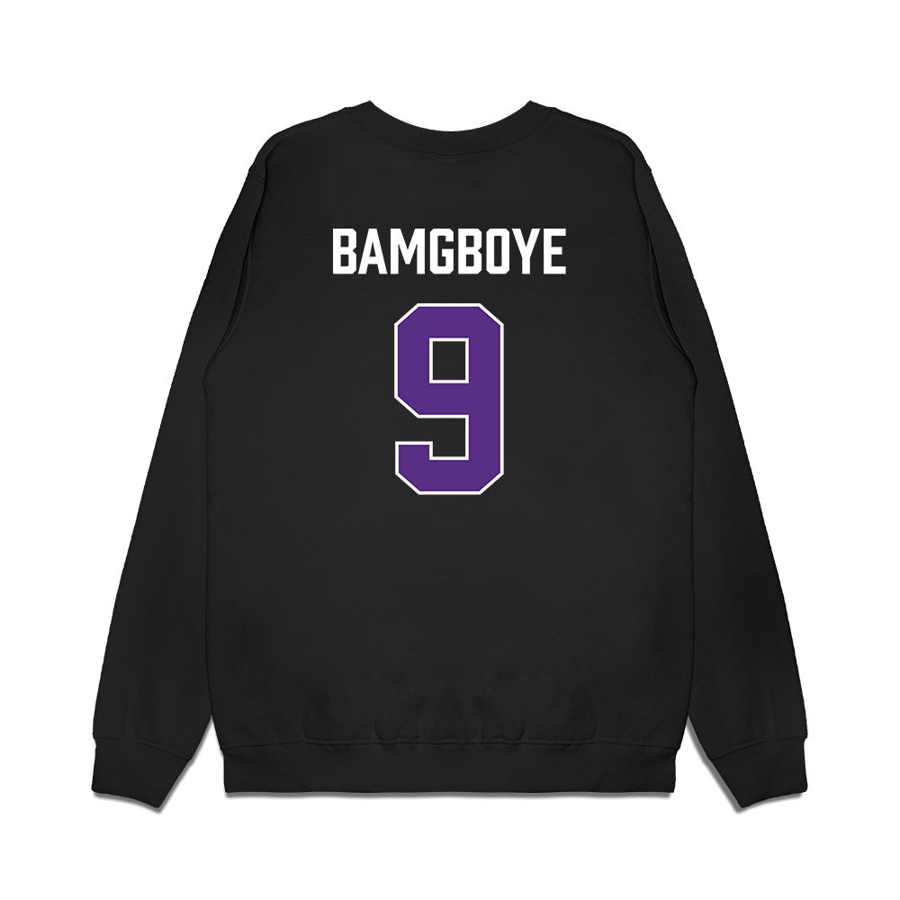 TCU - NCAA Men's Basketball : Luke Bamgboye - Vintage Basketball Premium Crewneck Sweatshirt-1
