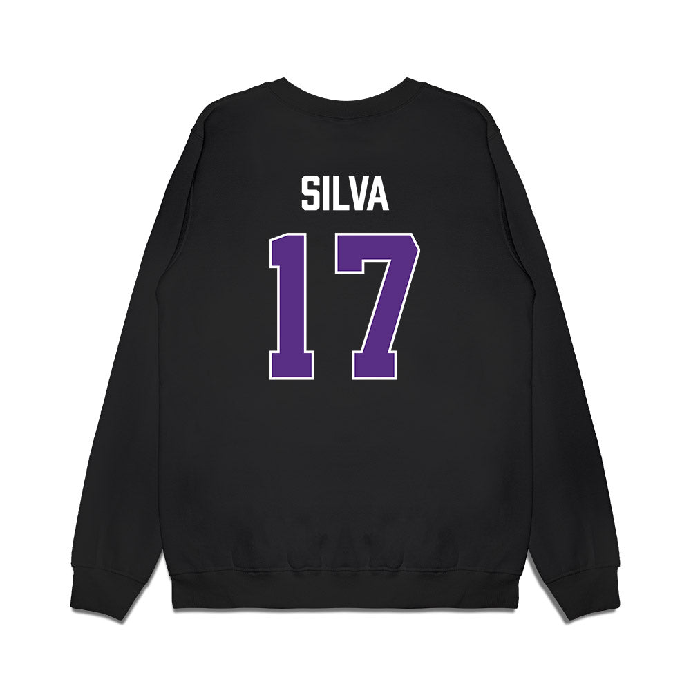 TCU - NCAA Women's Basketball : Clara Silva - Vintage Basketball Premium Crewneck Sweatshirt-1