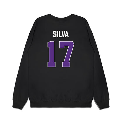 TCU - NCAA Women's Basketball : Clara Silva - Vintage Basketball Premium Crewneck Sweatshirt-1