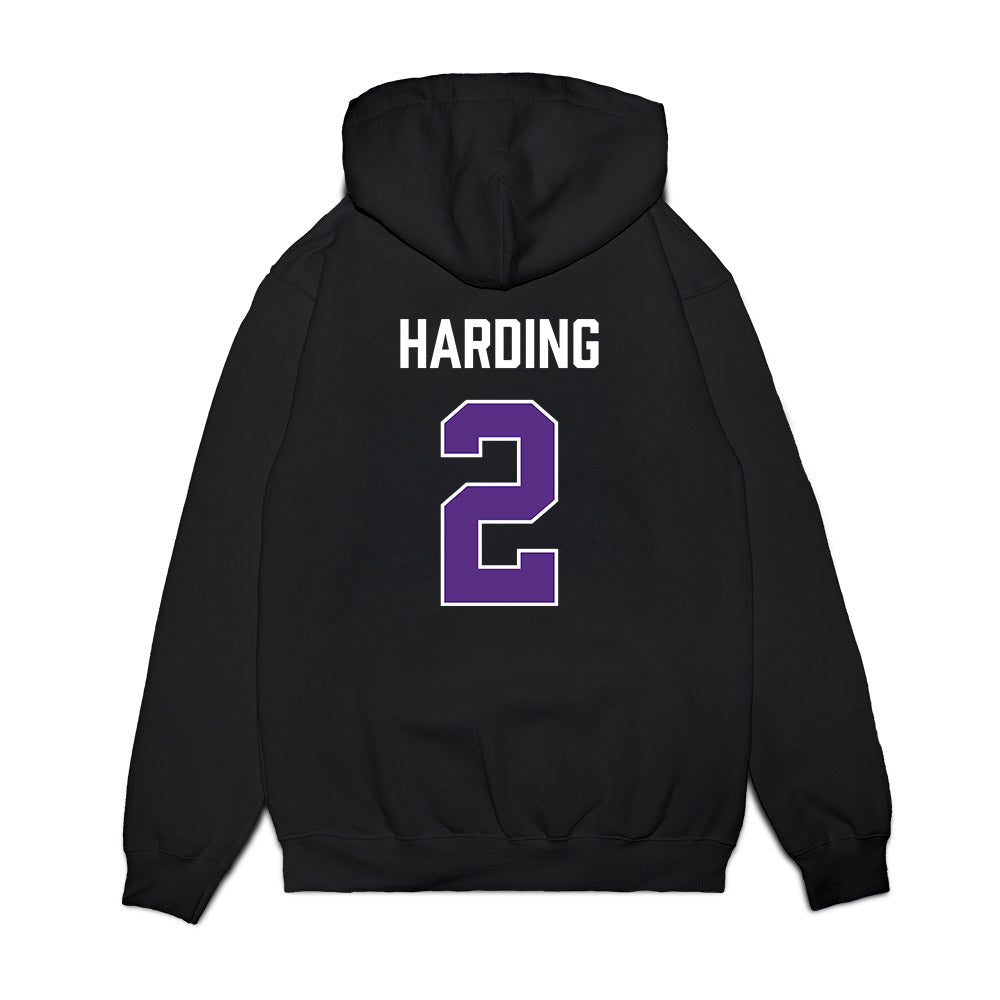 TCU - NCAA Men's Basketball : Brock Harding - Vintage Basketball Premium Hooded Sweatshirt-1