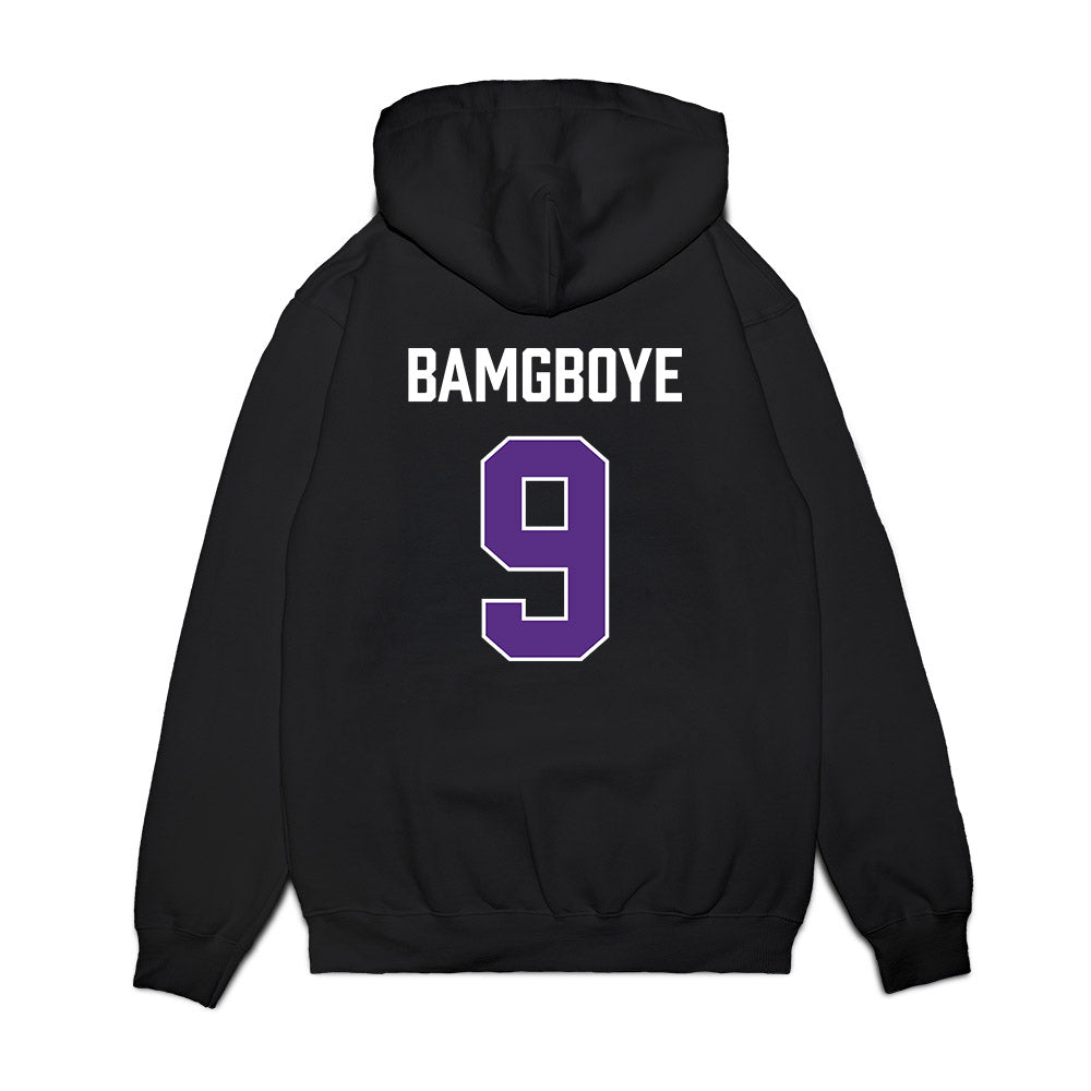 TCU - NCAA Men's Basketball : Luke Bamgboye - Vintage Basketball Premium Hooded Sweatshirt-1