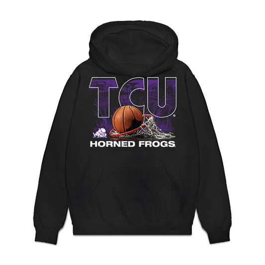 TCU - NCAA Women's Basketball : Camille Williams - Vintage Basketball Premium Hooded Sweatshirt-0