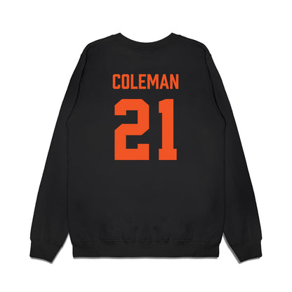Oklahoma State - NCAA Men's Basketball : Isaiah Coleman - Vintage Basketball Premium Crewneck Sweatshirt-1