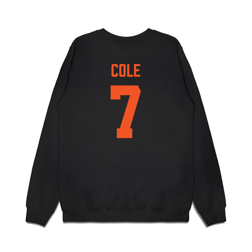 Oklahoma State - NCAA Men's Basketball : Kirk Cole - Vintage Basketball Premium Crewneck Sweatshirt-1