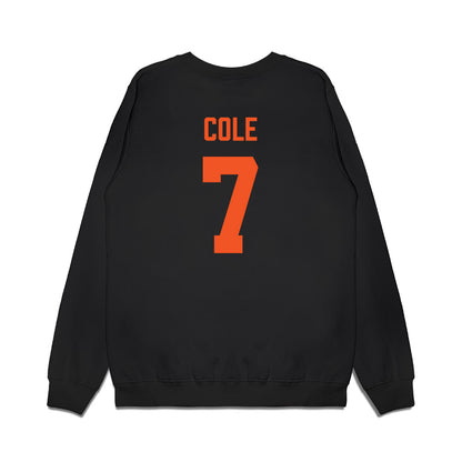 Oklahoma State - NCAA Men's Basketball : Kirk Cole - Vintage Basketball Premium Crewneck Sweatshirt-1