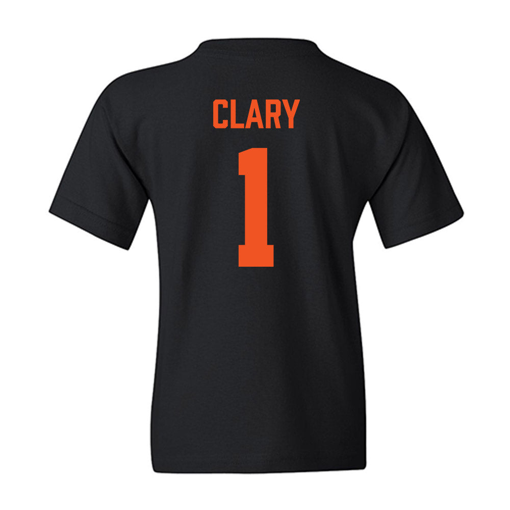 Oklahoma State - NCAA Men's Basketball : Kanye Clary - Vintage Basketball Youth T-Shirt-1