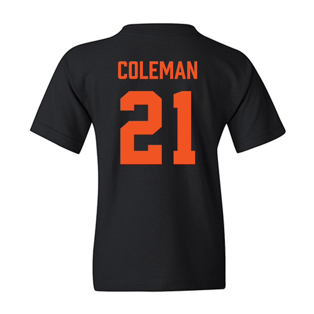 Oklahoma State - NCAA Men's Basketball : Isaiah Coleman - Vintage Basketball Youth T-Shirt-1