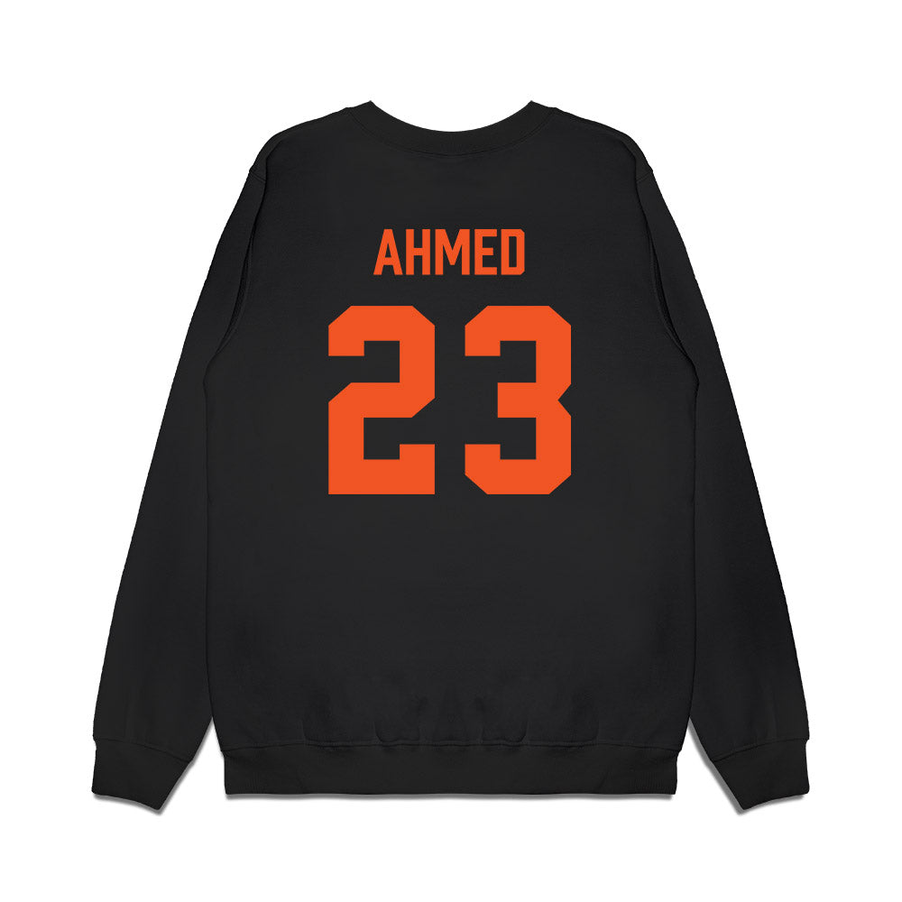 Oklahoma State - NCAA Men's Basketball : Benjamin Ahmed - Vintage Basketball Premium Crewneck Sweatshirt-1
