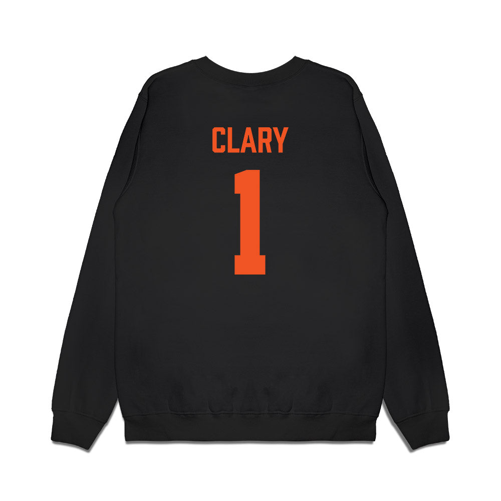 Oklahoma State - NCAA Men's Basketball : Kanye Clary - Vintage Basketball Premium Crewneck Sweatshirt-1