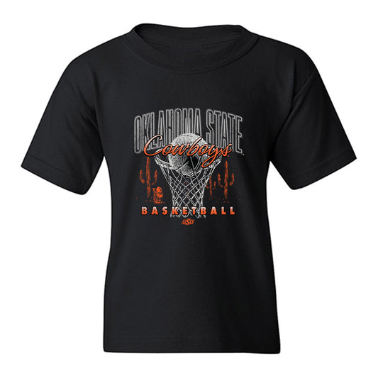 Oklahoma State - NCAA Men's Basketball : Parsa Fallah - Vintage Basketball Youth T-Shirt-0