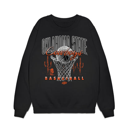 Oklahoma State - NCAA Men's Basketball : Kirk Cole - Vintage Basketball Premium Crewneck Sweatshirt-0