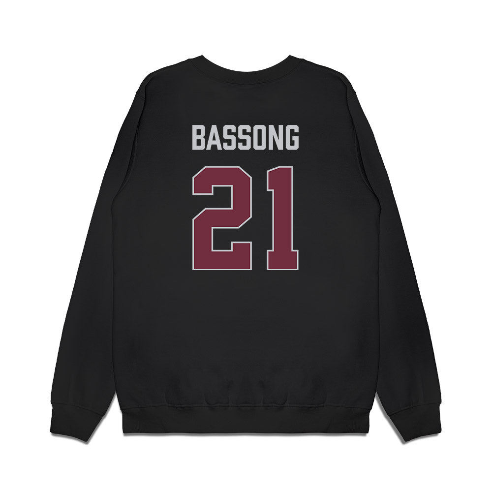 Mississippi State - NCAA Men's Basketball : Thomas Bassong - Vintage Basketball Premium Crewneck Sweatshirt-1