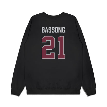 Mississippi State - NCAA Men's Basketball : Thomas Bassong - Vintage Basketball Premium Crewneck Sweatshirt-1